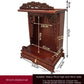 Standing Cabinet with Buddhist Nativity, Solid Wood, God of Wealth