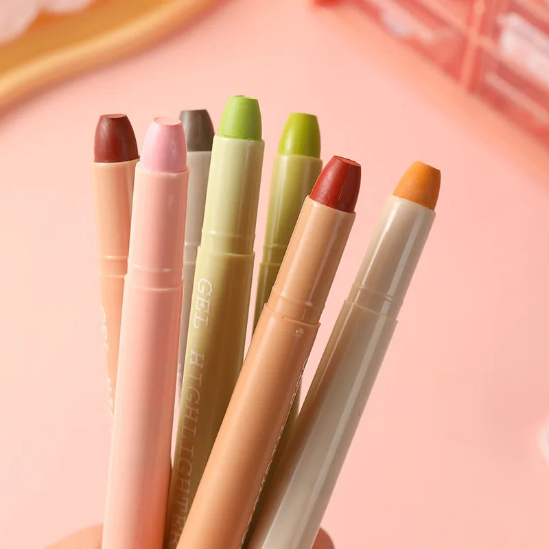 8pcs Bible Highlighters, Morandi Colors,Non Bleeding Bible Safe Highlighters, Gel Pen Kawaii Graffiti Pen