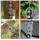 Turkish  Navy Blue Evil Eye Hanging Ornament Butterfly Horseshoe&Elephant Hanging Ornament Blessing Ornament Home Decor