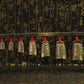 Chinese Old Meditation Gong with 7 Ornate Bell with Dragon Design Chinese Musical Instrument decoration bronze factory outlets