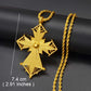 Annio Ethiopian Gold Color Cross Charms Pendant Necklaces African Jewelry Eritrean Anniversary Accessories #161916