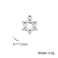 Teamer Stainless Steel Jewish Star of David Israel Map Hebrew Letter Charm Pendant for Jewelry Making Necklace DIY Wholesale