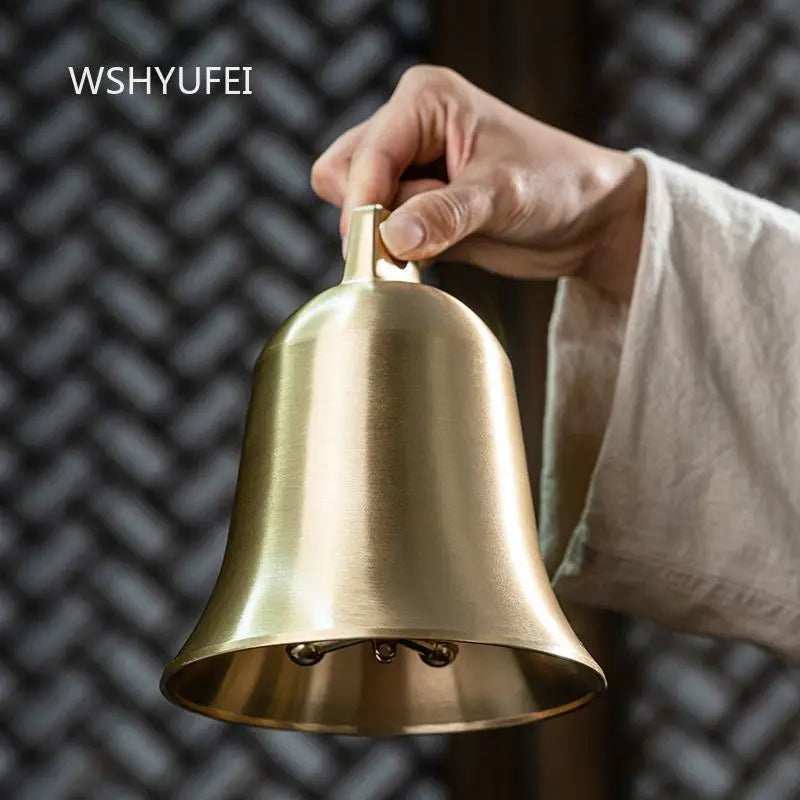 Large Chinese Style Copper Bell Buddhist Hall Wind Chime Decoration Retro Household Small Bell Buddhist Ornament Hanging