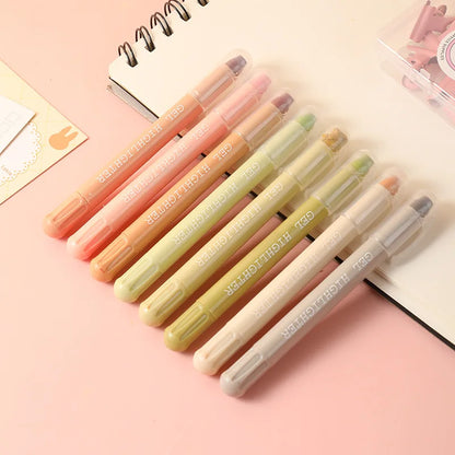8pcs Bible Highlighters, Morandi Colors,Non Bleeding Bible Safe Highlighters, Gel Pen Kawaii Graffiti Pen