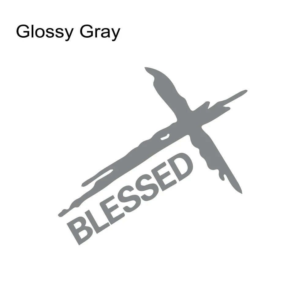 Car Sticker Creative Jesus Blessed Graphics Decor Decal Auto Tuning Accessories for Van RV Motorhome Caravan Cargo Minibus MPV