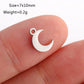 5PCS/Lot Celestial Mini Star Charms Stainless Steel Pentagram/Astral/Meteor/Moon Pendant DIY for Earring Bracelet Jewelry Making