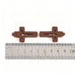 10pcs Mini Wooden Crosses Pendants INRI Jesus Crucifix Prayer Cross Christian Easter Decor Baptism Gift DIY Jewelry Keychain