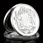 The Heart of The Righteous The Power of The Archangel Michael Is with Us Souvenir Coin Silvery Plated Commemorative Coin