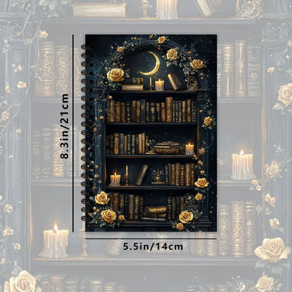 Starry Night Library Notebook,Journal,Blank Lined Pages,Gift for Note-Taking,Inspiring for Men and Women, Perfect for Students