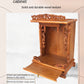 Standing Cabinet with Buddhist Nativity, Solid Wood, God of Wealth