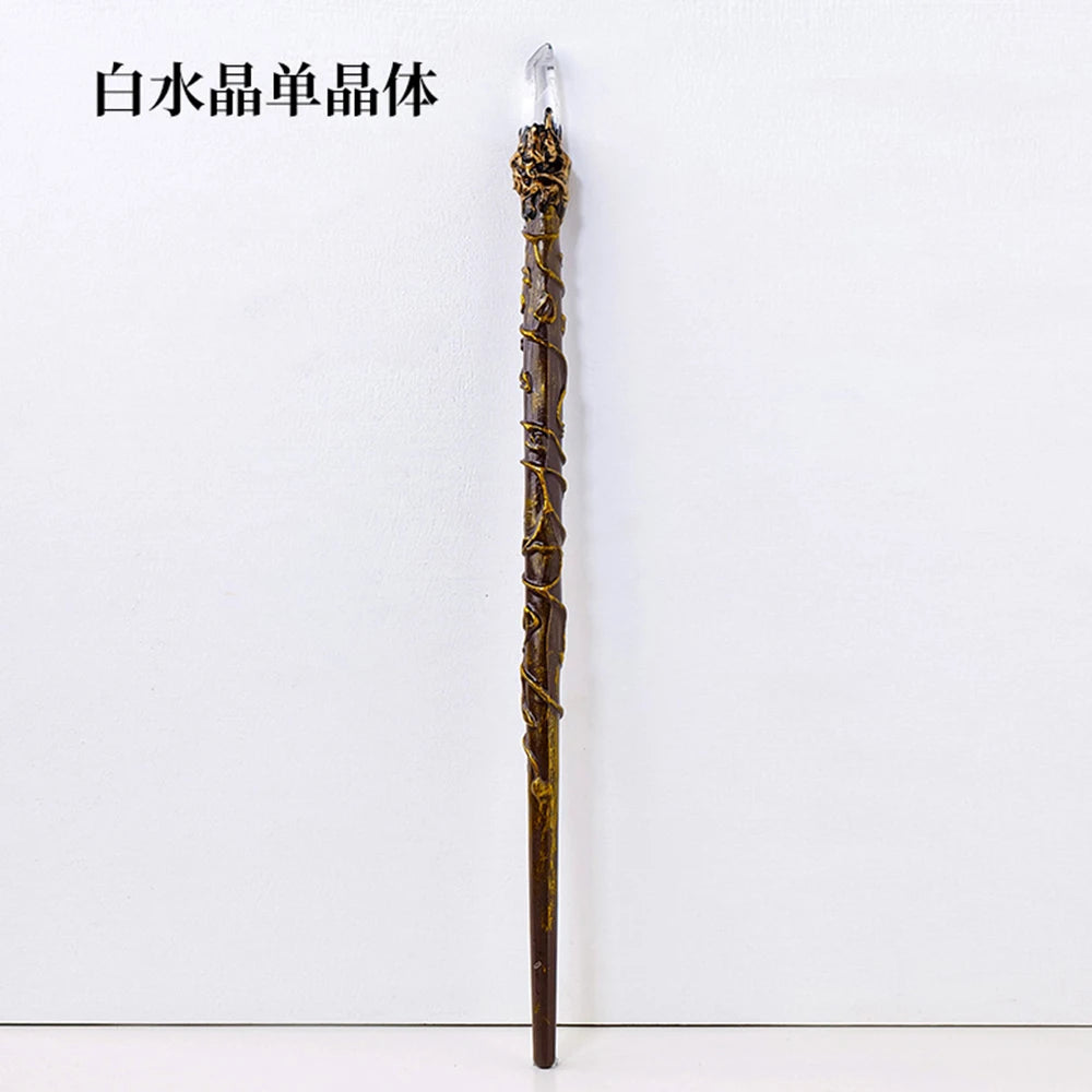 Witch Magic Stick Quartz Natural Crystal Scepter Fairy Wand Ritual Tool Altar Adornment 1pc Halloween Prop Handmade Jewelry Gift