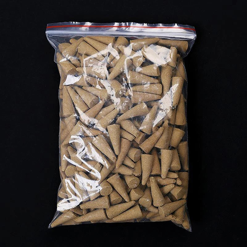 60PCS Bulk Incenses Aromatherapy Natural Small Incense Cones Fragrant Sandalwood Jasmine Lavender Tower Spices Cones