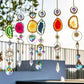 Hanging Crystals for Windows, Agate Pendant Suncatcher Crystal Prism Balls, Rainbow Maker
