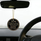 Islamic-style travel prayer acrylic tag, with prayers in Arabic and English, suitable for Muslim travelers.