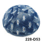 GIU 19cm Jewish Jean Denim Kippo Hats Caps Skullies Beaniest Kipa Yarmulke Kippah Dome For Wedding And Events