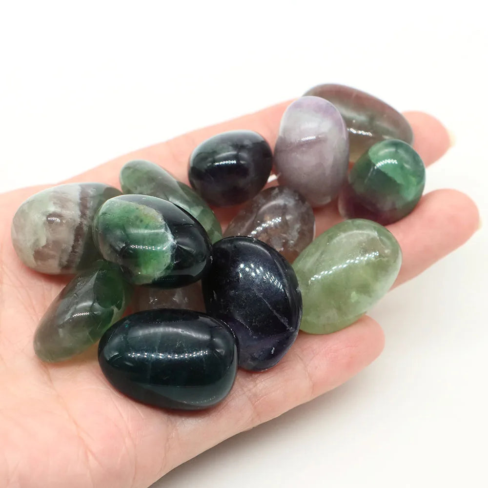 Natural Tumbled Stones Bulk Polished Moonstone Rocks Gemstones Assorted Healing Crystals for Home Garden Tank Aquarium Decor