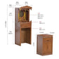 X Household Solid Wood Middle Hall Cabinet Living Room Clothes Closet Buddha Cabinet Altar Buddha Shrine Altar Cabinet
