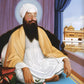 Sikh Historical Art Print of Guru Nanak Dev, Guru Ram Das, Baba Deep Singh & Maharaja Bhupinder Singh Vintage Devotional Poster