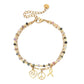 New Boho Handmade Color Evil Eye Hamsa Hand Charms Stainless Steel Bracelet Luxury Natural stone jewelry Accessories