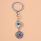 Retro Alloy Turkish Lucky  Evil Eyes Keychain Hamsa Hand Key Ring Pendant for Women Girls Handbag Decor DIY Jewelry Gifts