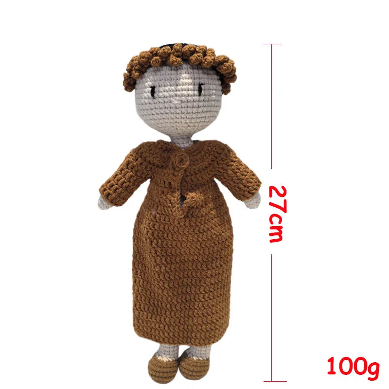 Knitted Islamic Toys Crochet Dolls Hijab Muslim Quran Ramadan Kids Halal Eid Al-Fitr Gifts Educational Plush Dolls