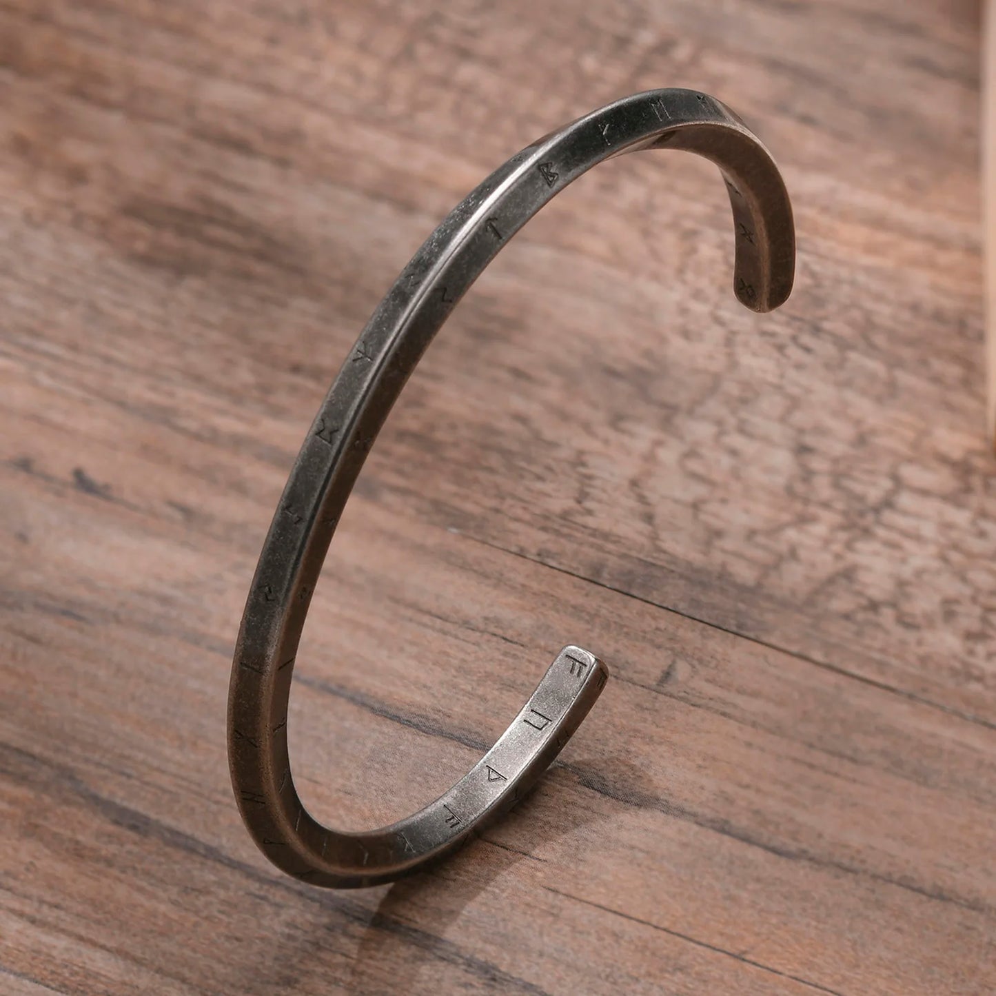 Vnox Retro Nordic Viking Cuff Bangle Bracelets for Men, Stainless Steel Mobius Norse Mythology Runes Amulet Jewelry Dad Gfit