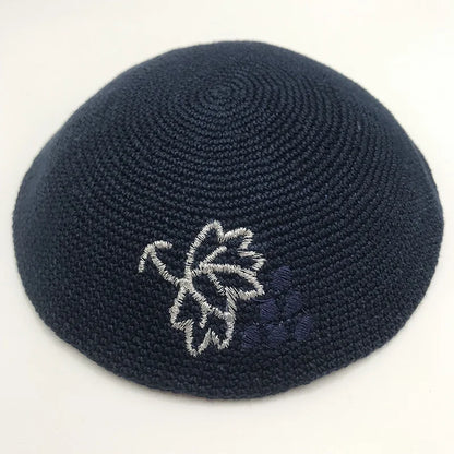 Jewish Yamaka Hat Handmade Knitted for Men Judaica Kippah Yarmulke Kipa Kippot Gift 18cm