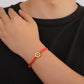 Skyrim Stainless Steel Star of David Round Charm Bracelet Men Women Red Black Rope Bracelets Hexagram Jewish Jewelry Wholesale