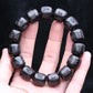 Authentic Natural Ebony Tibetan Six-Character Mantra Tibetan Prayer Wheel Bracelet 15mm Unisex Bracelet