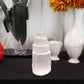 Selenite Tower Lamp Quartz Crystal Ornaments Craft Reiki Healing Home Decoration