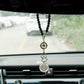 Hanging Ornaments For Car Rear View Mirror Metal Guardian Charm Pendant Rear View Mirror Decor for Lover Family Christian Gifts
