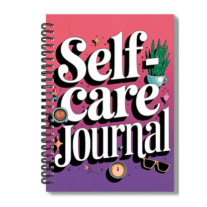 1PC Vibrant Pink Self-Care Emotion Diary For Daily Mental Wellness Tracking, Mood Recording & Self-reflection For Adults Seeking