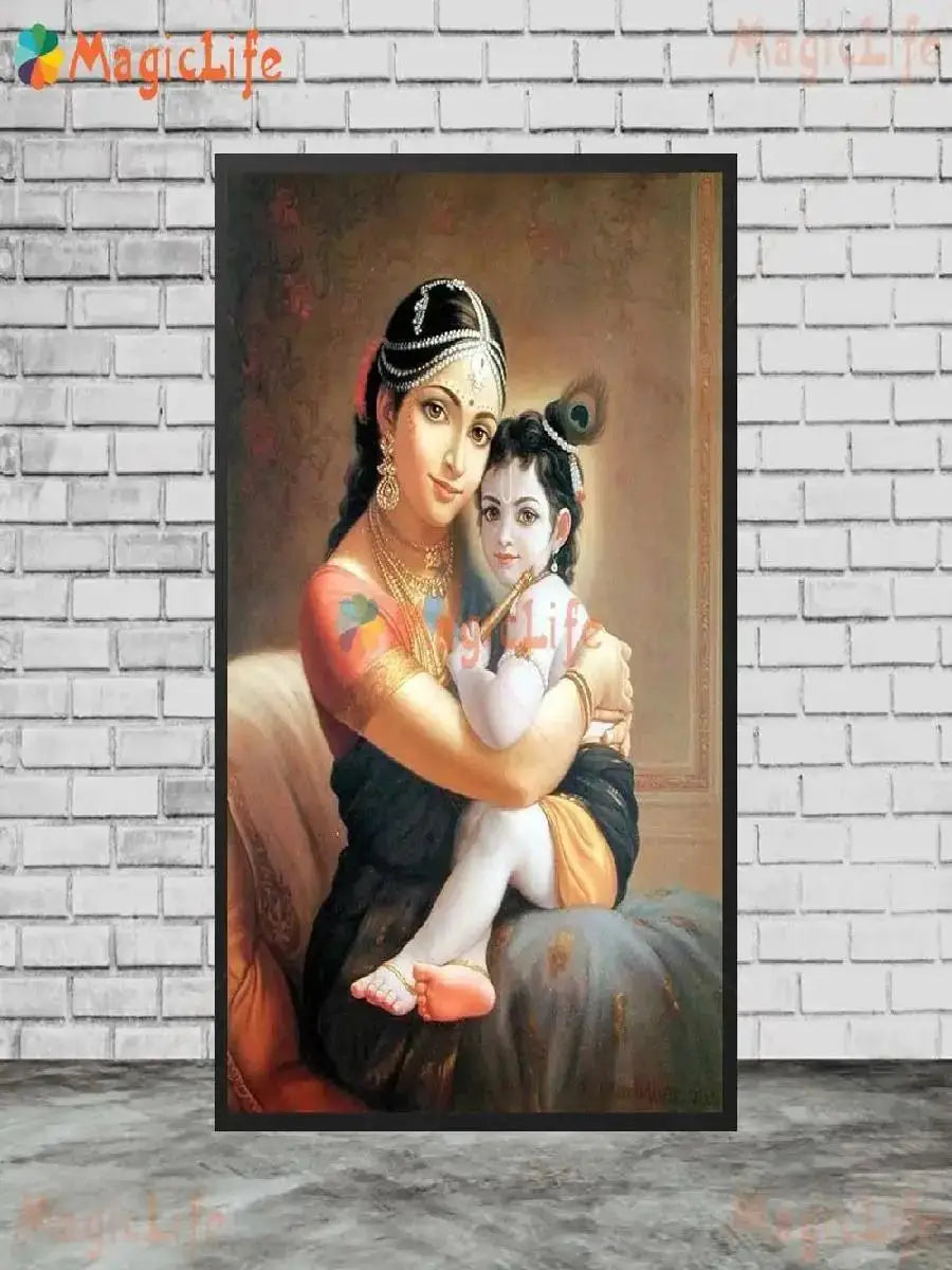 Narasimha Krishna Hindu Wall Art Canvas Paintings Posters Prints for Living Room Decor Spiritual Wall Pictures Home Decor