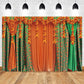 Indian Traditional Photography Background Marigold Green Leaf Hindu Indian Wedding Holi Flowers Garland Anniversary Backdrops