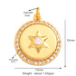 Trendy Shining Moon Star Space Celestial Compass Charm Pendant in Gold Colour , Jewelry Necklace Bracelet Making Supplies M71