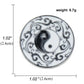 Swastika Yin Yang Tai Chi Bagua Brooch Religious Buddhist Zinc Alloy Yoga Amulet Clothing Backpack Hat Accessories Gift