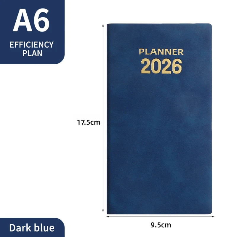 2026 Daily Planner,365 Days Time Management Notebook A6 Size Pocket Daily Organizer for Goal Tracking&Productivity student offic