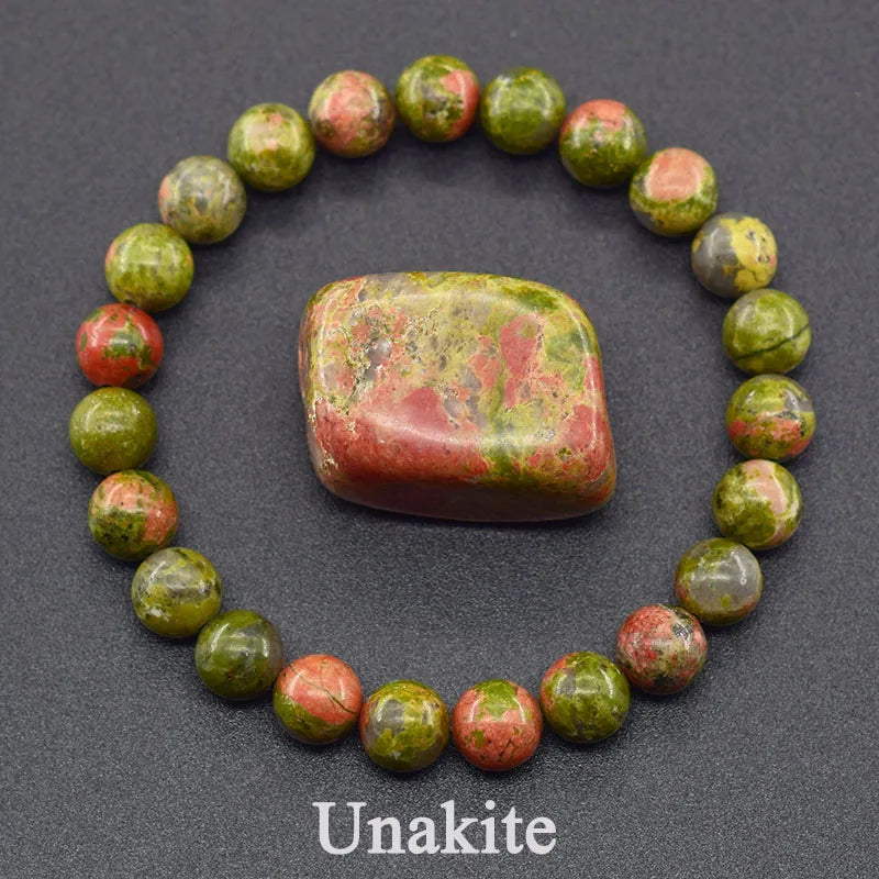 Natural Stone Real Red Jasper Prayer Bead Bracelet Women Men Rosary Stretch Elastic Bracelets Yoga Meditation Jewelry Wholesale