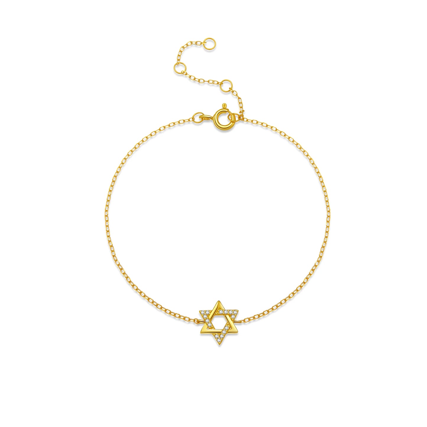KIKICHICC Women 925 Sterling Silver CZ Zircon  Star of David Bracelet 2024 Wedding Anniversary Fine Luxury Fashion Jewelry