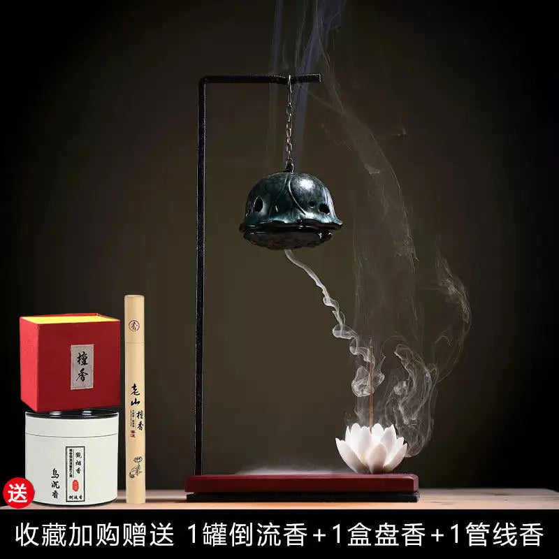 Backflow Incense Is A Household Indoor Zen-style Tea Room Sandalwood Ancient-style Decorative Item Ramadan Decorations Bakhoor