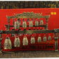 Chinese Old Meditation Gong with 7 Ornate Bell with Dragon Design Chinese Musical Instrument Bronze Metal Handicraft Home Decor
