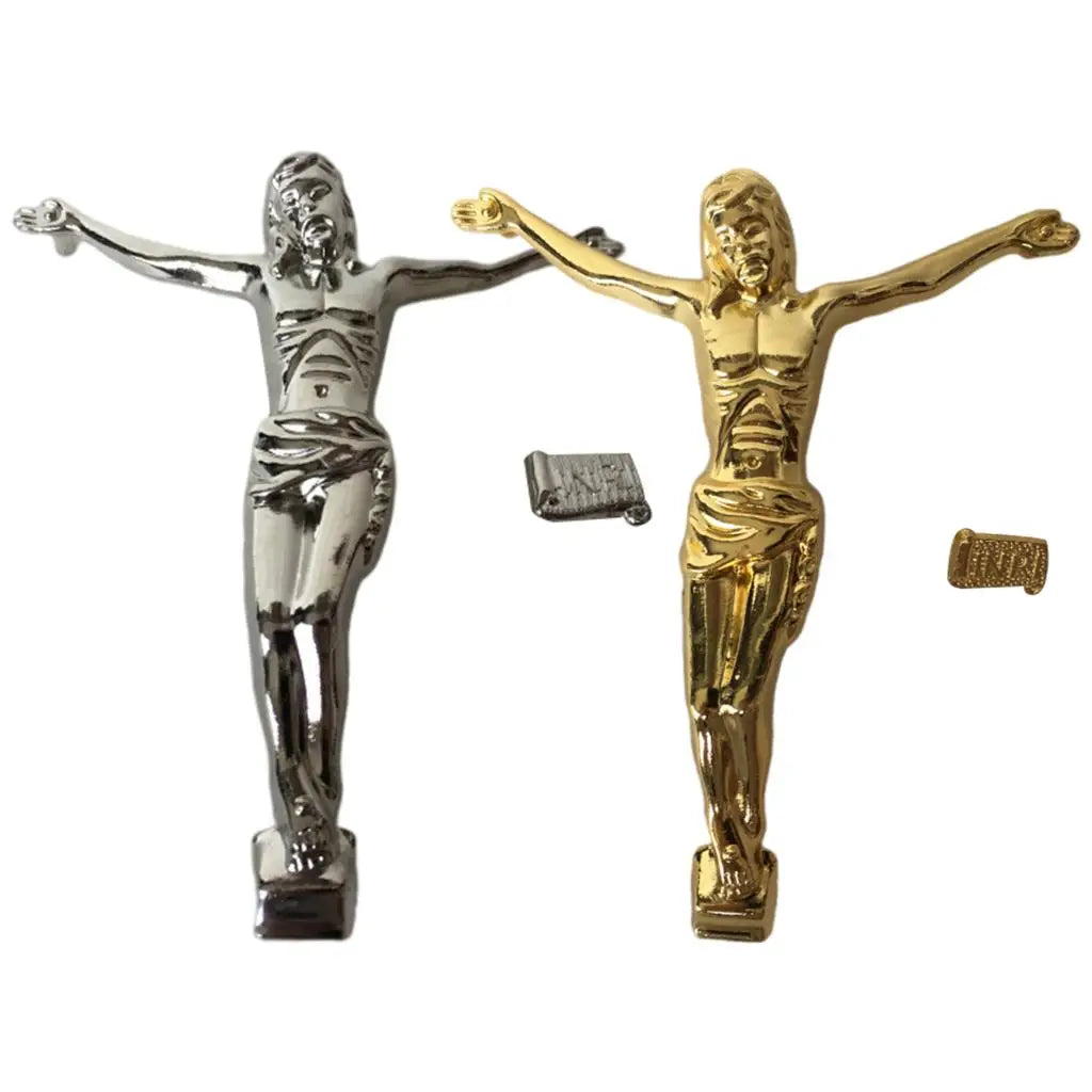 Zinc Alloy Jesus Figure Christian Wall Cross Accessories Gift 12cm Tall Home Office Furnishing Decor