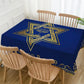 Hanukkah Rectangle Tablecloth Jewish Chanukah Star of David Table Decoration Menorah Festival Day Kitchen Dining Table Cover