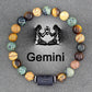 Zodiac Sign Bracelet Homme 12 Constellation Bangles Men Gemini Virgo Leo Libra Bracelet Women Friendship Gift Bracelet on Hand