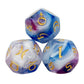 3Pcs Astrology Dice D8 D12 Tarot Dice Polyhedral Pearl Pattern Dice for Divination Astrology Tarot Cards Accessory