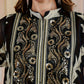 New Middle Eastern Women's Clothing: Elegant High-End Sequin Embroidered Black Robe, Loose and Comfortable for Commuting, Breathable Muslim Beach Vacation Cardigan, Mesh Cover-Up, Dubai Saudi Traditional Attire, Long-Sleeve S