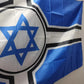 Israel Cross Cultural Flag - 90x150cm Premium Polyester Banner - Durable Home Decor for Jewish Holidays Wall Hanging Celebration