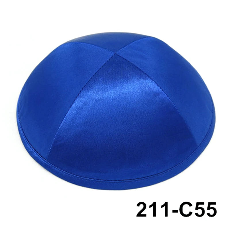 GIU 19cm Satin Jewish Hats Caps Skullies Beanies Kippot Yarmulke Kippah Dome Kipa For Wedding And Events