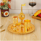 4 Pcs Shabbat Havdalah Set Grape Theme Wine Goblet Kiddush Tray Candle Holder Besamim Spice Box for the End of the Sabbath
