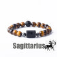 Zodiac Sign Bracelet Homme 12 Constellation Bangles Men Gemini Virgo Leo Libra Bracelet Women Friendship Gift Bracelet on Hand